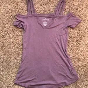 AE Soft & Sexy Open-Shoulder Top